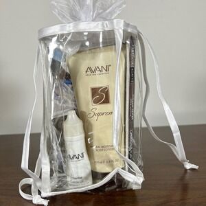 Avani Dead Sea Cosmetics Supreme Body Lotion Cuticle Oil Nail Kit Gift Set NEW